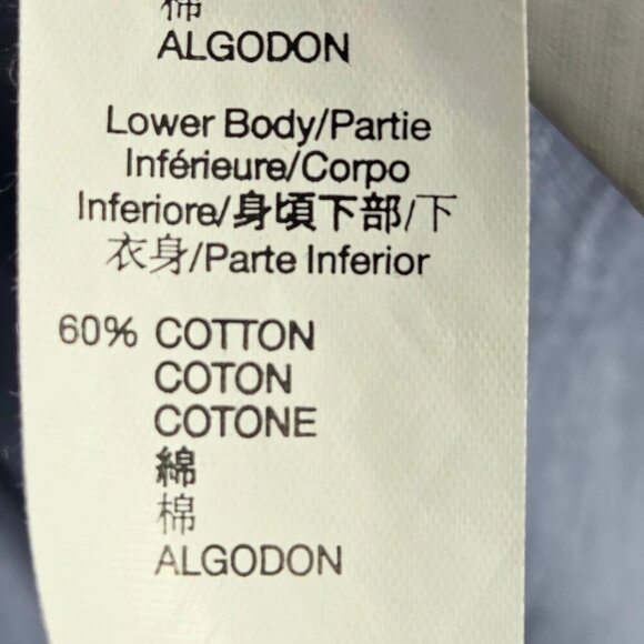 GAP Blue Notched V Neck Long Sleeve Cotton Blend Pullover Top Size Large - Picture 7 of 9